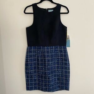 Cece by Cynthia Steffe NWT Faux Suede/Tweed Dress